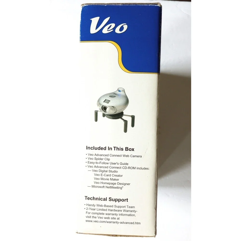 Veo Web Camera Advanced Connect Tested/Works Used (WinXP, 2000, Win98)